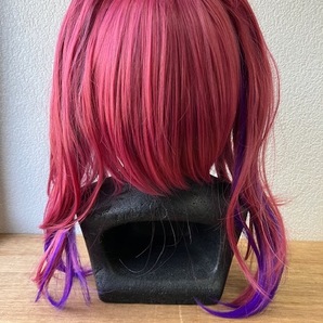 耐熱コスプレウィッグ 二番目の城 宝鐘マリン cosplay wig パーティー 変装 +おまけ3点 専用ネットとヘアピンとメモパッド付の画像5