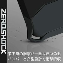 エレコム Xperia 10 II ケース ZEROSHOCK 耐衝撃 [落下時の衝撃から本体を衝撃吸収構造] ストラップホール付き ブラック PM-X202ZEROBK_画像3