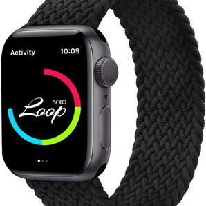 apple watch バンド 軽量設計 通気性バンド iwatch バンド 柔らかいシリコーン糸混紡 apple watch Ultra7/SE 42mm/44mm(M)