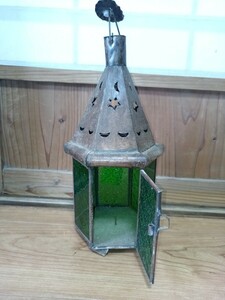  foreign-made old candle lantern 32x16cm degree. 