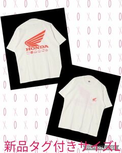 (新品タグ付き) HONDA×Sanrioぴだんぶい 天竺半袖クルーネックポケットTシャツ サイズL