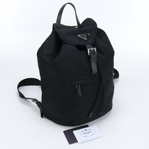 中古良品プラダPRADA バックパック リュック ブランド1BZ032 V44 F0002 ブラック ランク：A us-2 レディース_画像1