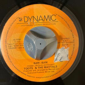 REGGAE45 TOOTS & THE MAYTALS/BAM-BAM / POMPS AND PRIDE DYNAMIC SOUNDS の画像1