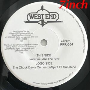 キラー45 JAKKI - You are the star / Chuck Davis Orchestra - Sprit of Sunshine