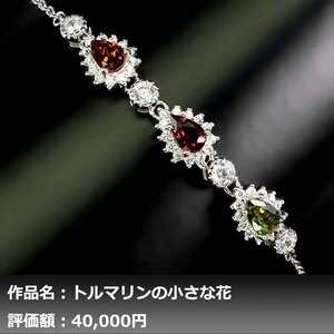 【1円新品】イケゾエガレ｜1.50ct 天然トルマリン ダイヤモンド K14WG仕上ブレスレット｜本物保証｜作家モノ｜日宝協鑑別対応