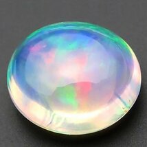 【送料無料】イケゾエガレ｜3.50ct 天然プレシャスオパール ダイヤモンド K14WG仕上ピアス｜作家モノ｜本物保証｜NGL鑑別対応_画像4