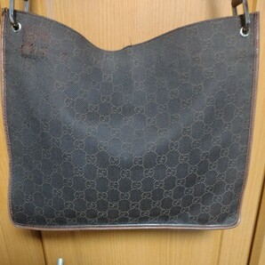 1円 ◎ GUCCI #グッチ #ショルダーバッグ #斜め掛け #GGキャンバス #ブラウンの画像6