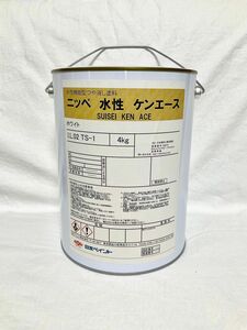 新品 ニッペ 水性ケンエース 4kg つや消し白 ホワイト ND-101