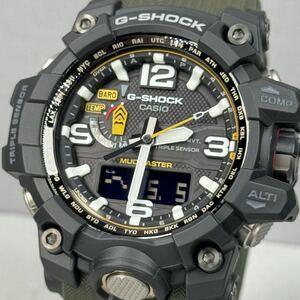 未使用同様 極美品G-SHOCK GWG-1000-1A3JF MUDMASTER タフソーラー電波受信 電波ソーラー マルチバンド6 トリプルセンサー 反転液晶