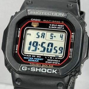 良品 CASIO G-SHOCK GW-M5600-1JF タフソーラー 電波受信 電波ソーラー マルチバンド5 スクウェア ブラック スピード オリジン