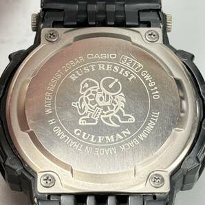 良品 G-SHOCK GW-9110-1JF GULFMAN/ガルフマン タフソーラー 電波受信 電波ソーラー マルチバンド6 チタンパーツ ブラック タイドグラフ の画像8