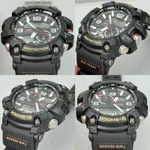 極美品 G-SHOCK GG-1000-1AJF MUDMASTER マッドマスター マッドレジスト アナログ/デジタル 方位計/温度計搭載 ツインセンサー ブラック_画像4