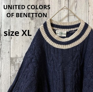  united цвет zob Benetton Италия производства sheto Land шерсть XL UNITED COLORS OF BENETTON