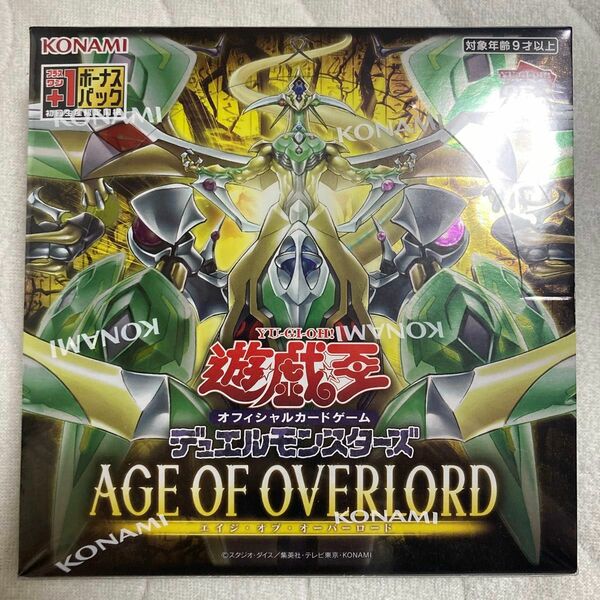 遊戯王OCG 未開封ボックス AGE OF OVERLORD(エイジ・オブ・オーバーロード) 1BOX 初回生産版 シュリンク付き