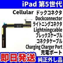 即日発送 iPad 第5世代 Cellular ドックコネクタ 白 ライトニングコネクタ 充電差込口 Dockconnector Lightning 修理 パーツ 交換 動作済_画像1