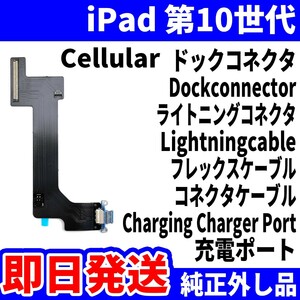 即日発送 iPad第10世代 Cellular ドックコネクタ 黒 ライトニングコネクタ 充電差込口 Dockconnector Lightning 修理 パーツ 交換 動作済