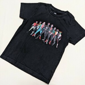 ☆SE29 Design Tshirts Store graniph グラニフ 仮面ライダー 120 男の子 男子 半袖 Tシャツ カットソー 黒 クルーネック