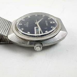 SEIKO セイコー SEIKOMATIC-P セイコーマチック 5106-7010 AT 自動巻き 33石 ネイビー系 デイデイト メンズ 腕時計 ビンテージの画像4