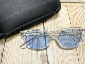  great popularity I wear - clear frame light blue lens case attaching 