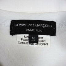 【良品】コムデギャルソンオムプリュス　花柄刺繍Ｔシャツ　COMME des GARCONS Homme Plus　サイズＭ　白_画像6