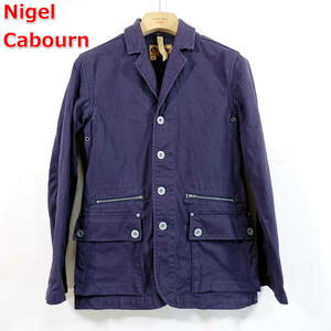 【良品】ナイジェルケーボン　春夏　山岳部隊ジャケット　LYBRO　Nigel Cabourn　サイズ４４（Ｓ相当）　ネイビー