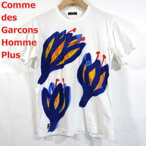 【良品】コムデギャルソンオムプリュス　パゴウスキー氏デザイン　花柄Ｔシャツ　COMME des GARCONS Homme Plus　サイズフリー