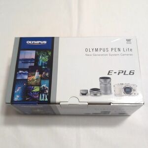 （未使用品）OLYMPUS PEN Lite E-PL6 EZ ダブルズームキット ホワイト