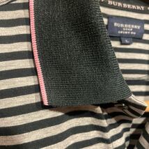 BURBERRY GOLF（バーバリーゴルフ）ポロシャツ ボーダー 半袖　ゴルフウェア　サイズL_画像4