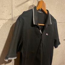 BURBERRY BLACKLABEL（バーバリー　ブラックレーベル）ポロシャツ 半袖 ブラック 黒 サイズ2_画像1