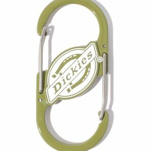 Dickies アイコン カラビナ モスグリーン 新品 ディッキーズ Carabiner オリーブ ロゴ キーホルダー S型カラビナ ダブルカラビナ