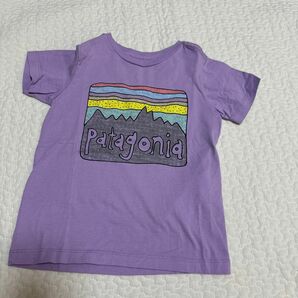 Patagonia Tシャツ　キッズ　3T パープル