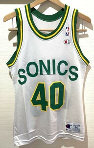 MADE IN USA　NBA シアトル・スーパーソニックス　ジャージ#40　ショーン・ケンプ　36