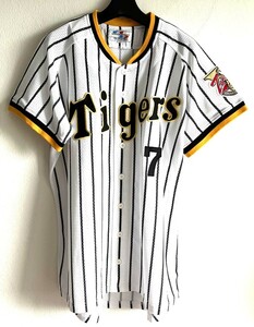  Hanshin Tigers reissue Home replica uniform #7 now hill .LL embroidery 2005 year victory hour 