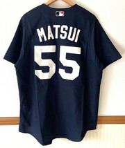MADE IN USA　Majestic　MLB ニューヨークヤンキース　ジャージ#55　松井秀喜　L　刺繍_画像1