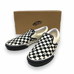 ▼未使用 VANS バンズ×スタンダードカリフォルニア コラボ スリッポン V98CF SD チェッカー サイズ25.5cm メンズ シューズ 靴 RA6589