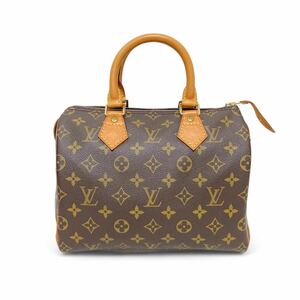 ◎LOUIS VUITTON ルイヴィトン モノグラム スピーディ25 ハンドバッグ ミニボストンバッグ PVC×レザー ブラウン系 茶 M41528 ON5877