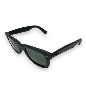 ▼【Ray-Ban】レイバン RB2140QM ウェイファーラー レザー イタリア製 ブラック サングラス アイウェア アウトドア ドライブ RA6552