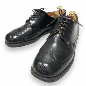 ▼【JOHN MOORE】ジョン ムーア ウイングチップ シューズ サイズ8 1/2 イギリス製 紳士靴 メンズ 革靴 レザー RA6563