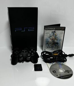 ★動作確認済★ PlayStation 2 PS2 本体 SCPH-50000 ブラック クリア ブラック コントローラー付きSONY ソニー 