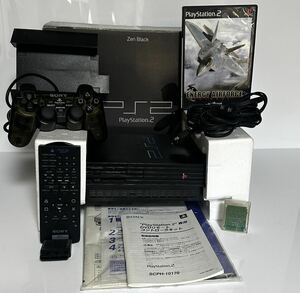 ★動作確認済★ SONY ソニー PlayStation2 SCPH-37000 B ゼンブラック ZEN BLACK PS2 コントローラー