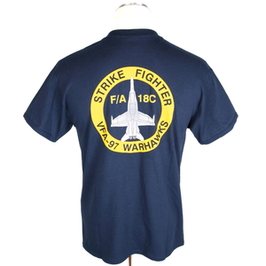 VFA-97 WARHAWKS　オフィシャルTシャツ　ネイビー　Sサイズ