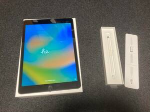 （中古）Apple iPad 第7世代 Wi-Fi Cellular SIMフリー 32GB　+（中古）Apple Pencil (アップルペンシル )第1世代　おまけカバー付き