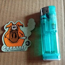 即決 ＧＯＯＤ ＴＲＩＰ ４２０ ステッカーシールデカールアメリカン雑貨ガレージヘルメットオイルタンクＰＩＧ_画像2