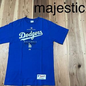 majestic マジェスティック MLB Dodgers ロサンゼルス ドジャース Tシャツ T-shirt TEE 半袖 大谷 90s ヴィンテージ サイズXL相当 玉mc2842