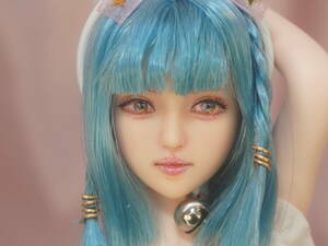 Art hand Auction ☆1/6 Obitsu 27 custom doll head with headband (^^) Also available for Phicen, tbleague, etc., doll, Character Doll, Custom Doll, parts