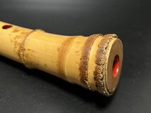 和楽器 管楽器 琴古流 竹 竹製 尺八 州鳳 在銘 A3_画像6
