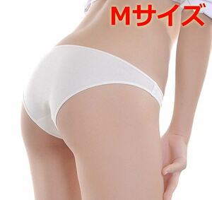 送料無料 定番 ビキニ パンティ 白 Mサイズ 股上浅めローライズフルバックショーツ Japanese girl lingerie panties