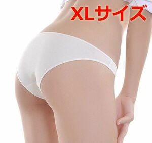 送料無料 定番 ビキニ パンティ 白 XLサイズ 股上浅めローライズフルバックショーツ Japanese girl lingerie panties