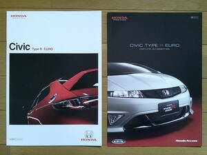 ** Civic type R euro (FN2 type middle period ) catalog 2009 year version 18 page accessory catalog / with price list . Honda pure sport **