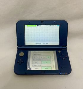 1円〜② 美品 New Nintendo 3DSLL 本体 メタリックブルー 通電確認済み